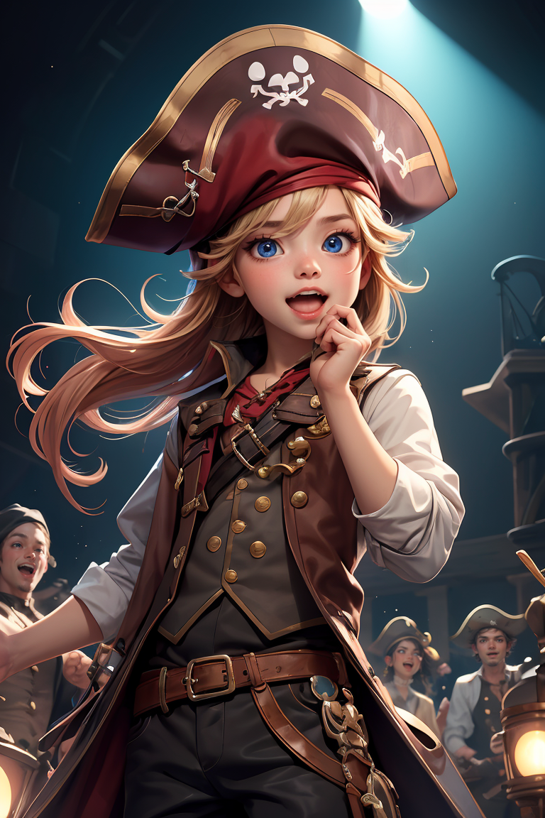 393790-1041927268-Cowboy Shot,((glossy eyes)),(masterpiece, best quality_1.4), 1boy,pirate hat,singing, stage, spotlight, happy,fantasy, _lora_mor.png